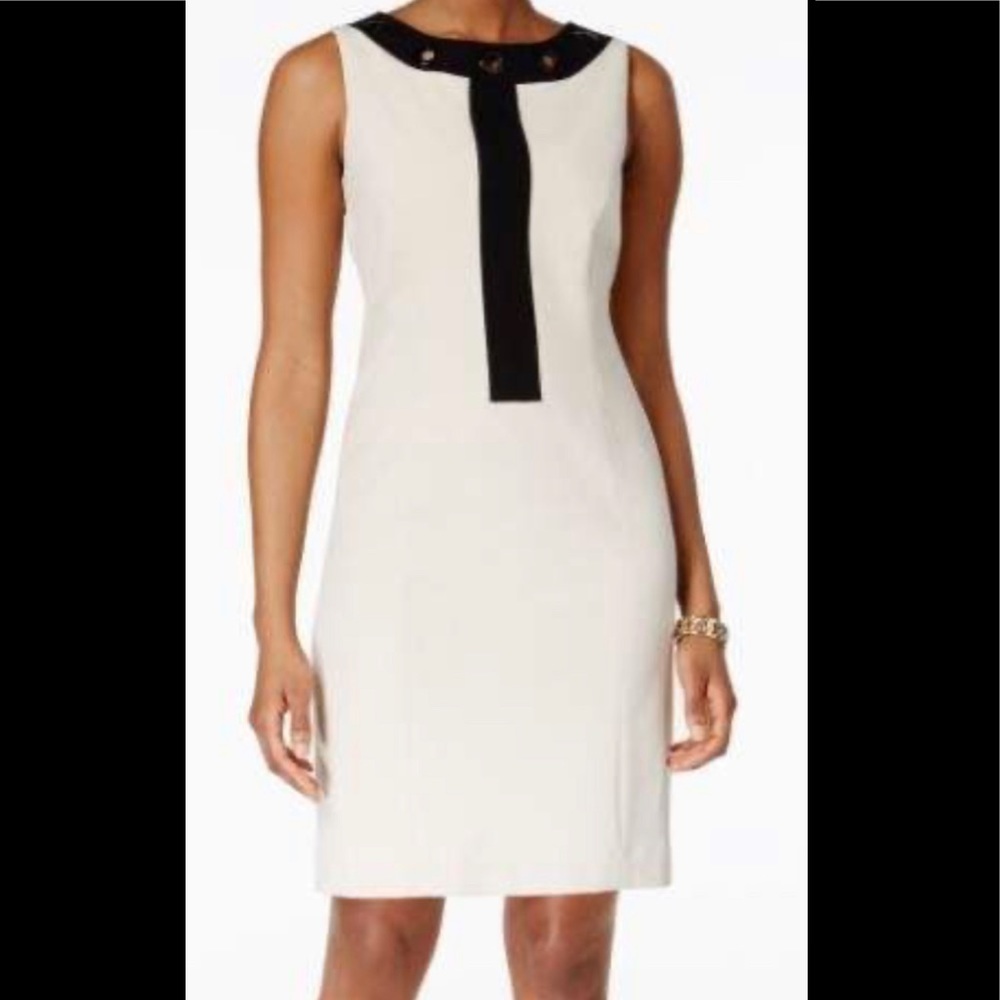 Nine West Beige Business Casual Dress